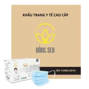 Khẩu Trang Y Tế 4 Lớp Đồng Sen Vip Xanh